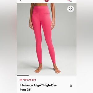 Lululemon align high rise leggings size 4